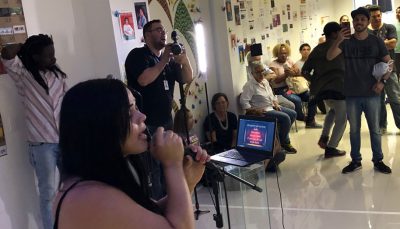 Sarau de Cidadania, no centro da capital paulista: espaço para todas as manifestações artísticas.